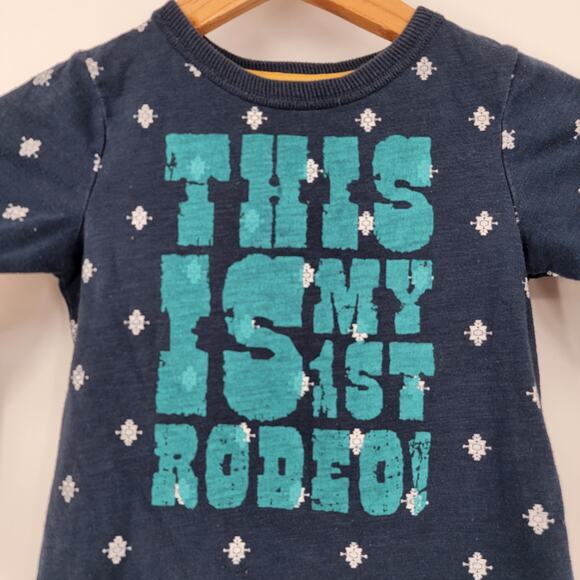 Genuine Kids By OshKosh Toddler Boy First Rodeo Long Sleeve Shirt Size 3T - Picture 4 of 7